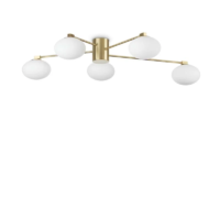 Ideal Lux Hermes Deckenleuchte 5-flammig Ø 90 cm – Bild 2