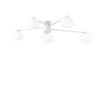 Ideal Lux Hermes Deckenleuchte 9-flammig Ø 90 cm weiss