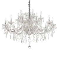 Ideal Lux Napoleon Kronleuchter 18-flammig chrom