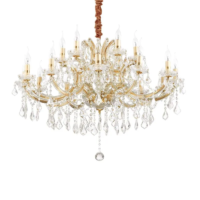 Ideal Lux Napoleon Kronleuchter 18-flammig Gold