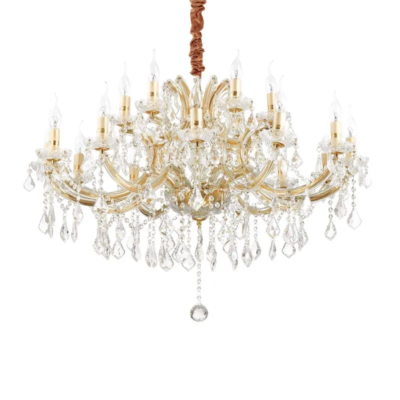 Ideal Lux Napoleon Kronleuchter 18-flammig Gold