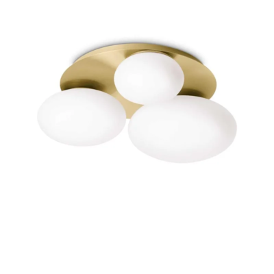 Ideal Lux Ninfea Deckenleuchte Messing