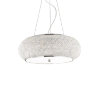 Ideal Lux Pashà Pendelleuchte Chrom 55 cm