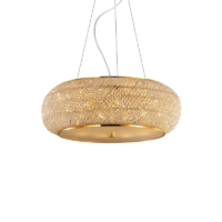 Ideal Lux Pashà Pendelleuchte Gold 55 cm