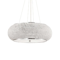Ideal Lux Pashà Pendelleuchte Chrom 65 cm