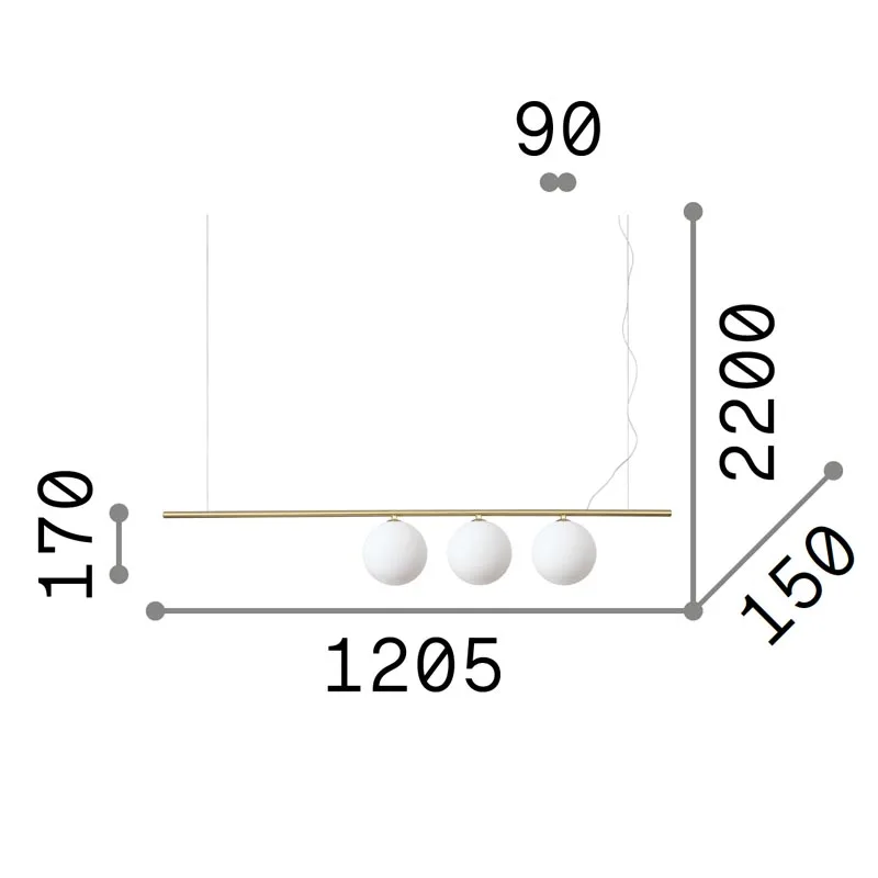 Ideal Lux Perline SP3 Pendelleuchte – Bild 5