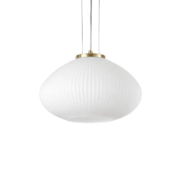 Ideal Lux Plissè Pendelleuchte Messing 35 cm