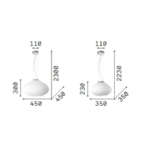 Ideal Lux Plissè Pendelleuchte – Bild 7
