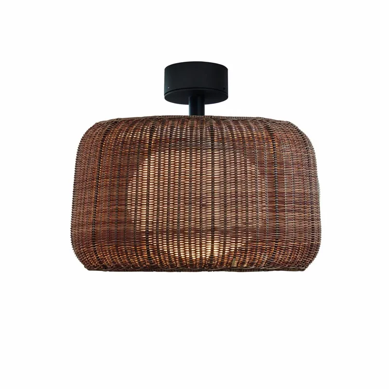 Bover Fora PFLED-Deckenleuchte Outdoor Rattan braun