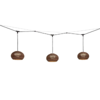 Bover Nans Garota Catenary S/27/4L LED-Pendelleuchte Outdoor braun