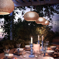 Bover Nans Garota Catenary S/27/4L LED-Pendelleuchte Outdoor
