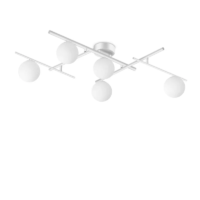 Ideal Lux Atlas Deckenleuchte 5-flammig weiss