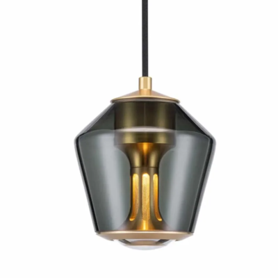 less’n’more Ethics GPL Pendelleuchte LED Glasschirm rauchgrau