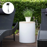 8 seasons design Leuchttisch Shining Drum Solar inkl. Deckel