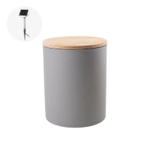 8 seasons design Leuchttisch Shining Drum Solar inkl. Deckel grau