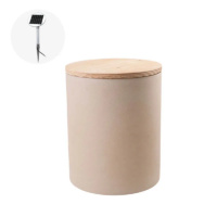 8 seasons design Leuchttisch Shining Drum Solar inkl. Deckel sand