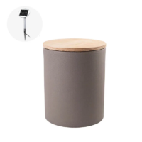 8 seasons design Leuchttisch Shining Drum Solar inkl. Deckel taube