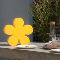 8 seasons design Shining Flower 40 cm Gelb