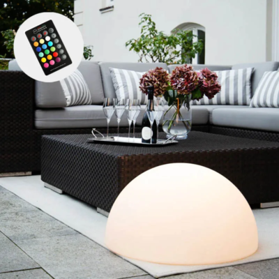 8 seasons design Halbkugelleuchte Shining Sunrise RGB