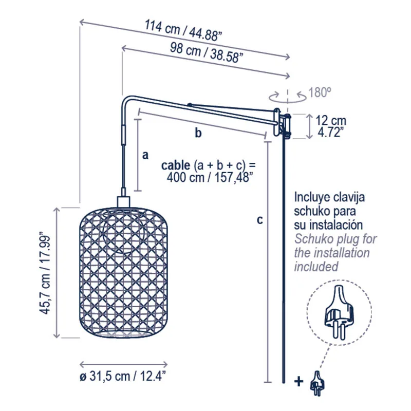 Bover Nans 31.2 A/98 Wandleuchte – Bild 6