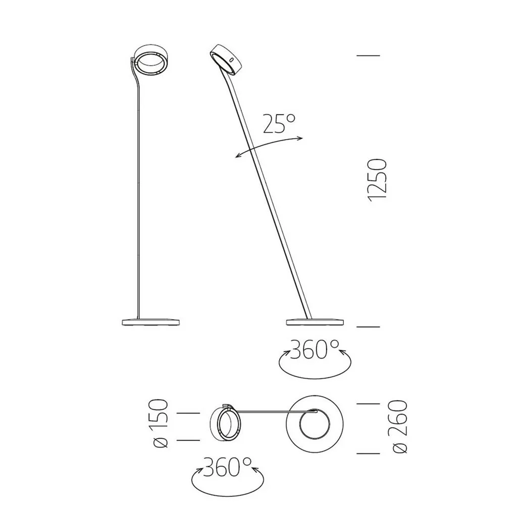 CHRISTOPH c.Ray floor M LED-Stehleuchte – Bild 12