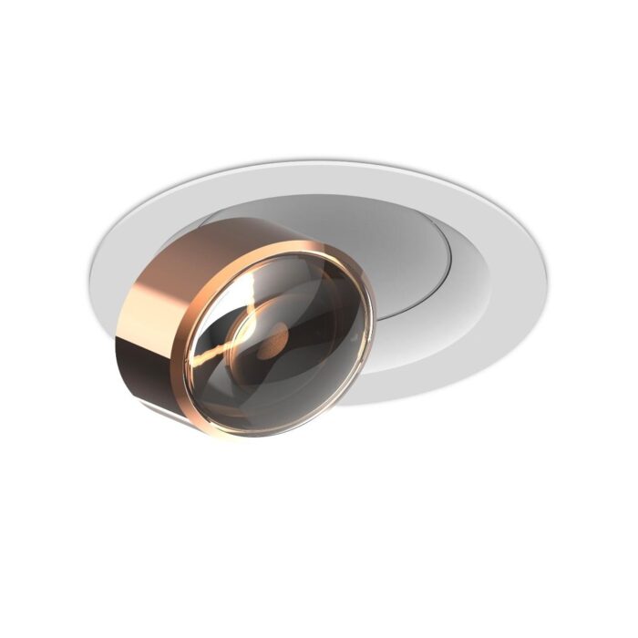 CHRISTOPH c.Flap recessed LED-Einbaustrahler Pure Gold