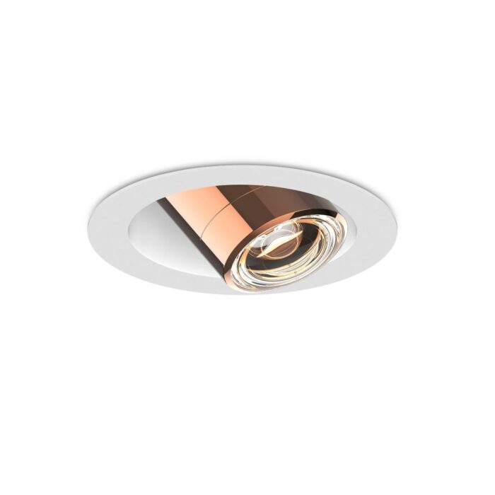 CHRISTOPH c.Jet recessed LED-Einbaustrahler Pure Gold/Satin White