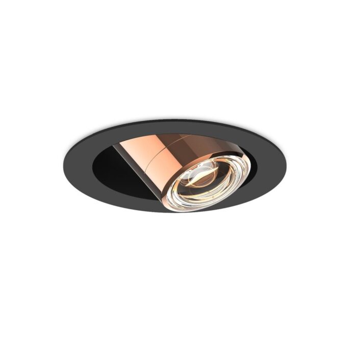 CHRISTOPH c.Jet recessed LED-Einbaustrahler Pure Gold/Stealth Black