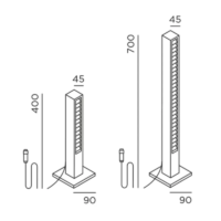 IP44.DE Lin Base connect LED-Pollerleuchte mit Bodenplatte – Bild 11