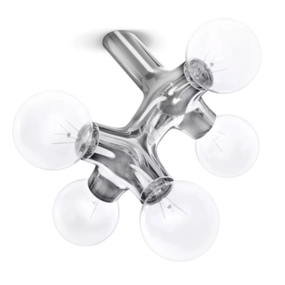 next DNA WL Double 5 Wand- und Deckenleuchte Chrom