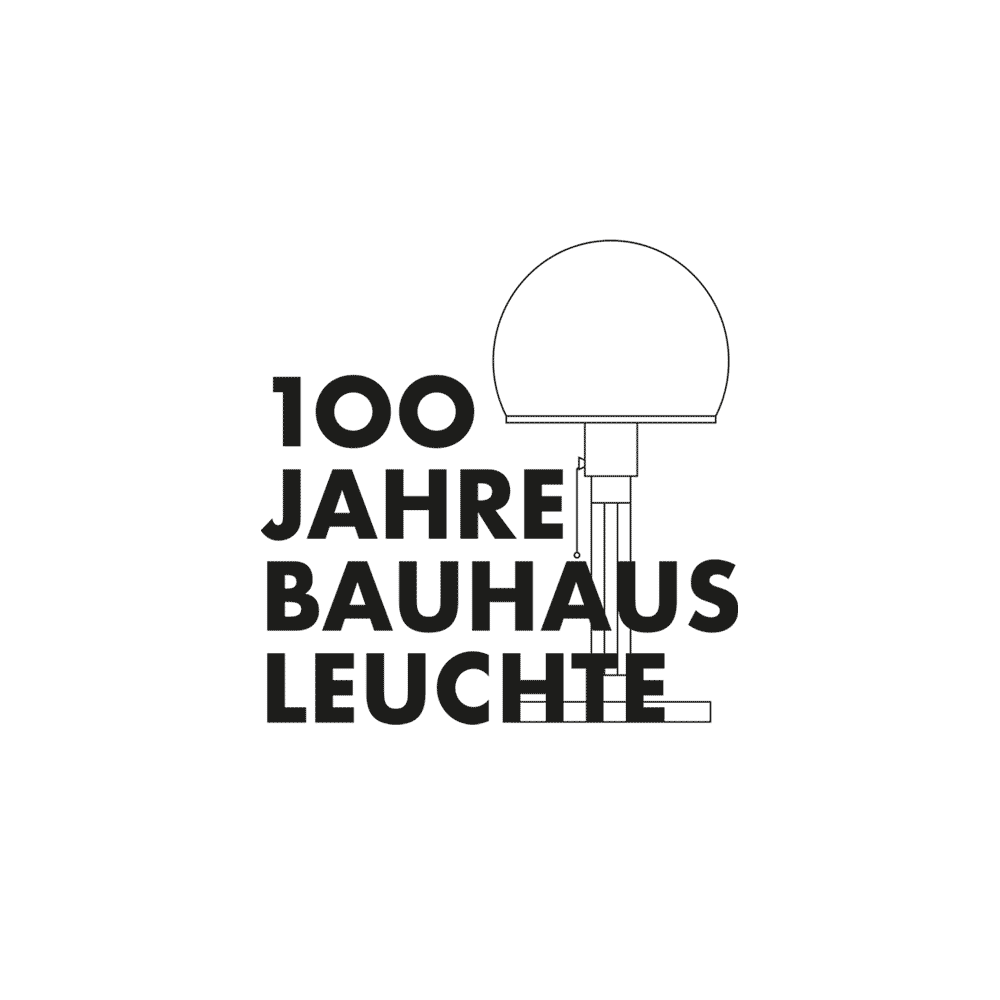 100 Jahre Bauhaus Leuchte Logo