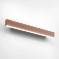 Artemide A.24 LED-Wandleuchte 60 cm Kupfer