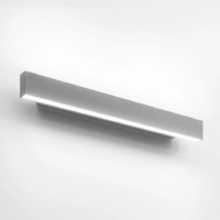 Artemide A.24 LED-Wandleuchte 60 cm Silber