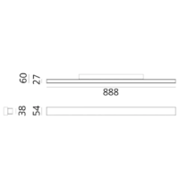 Artemide A.24 LED-Wandleuchte 90 cm – Bild 9