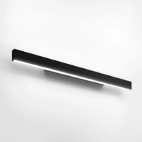 Artemide A.24 LED-Wandleuchte 90 cm schwarz