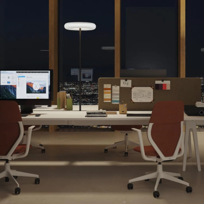 Belux oto 46 LED-Tischaufbauleuchte Ø 45 cm