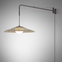 Bover Nans 55 A/98 Outdoor Wandleuchte braun