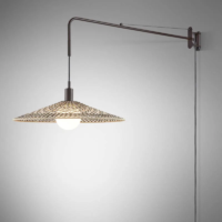 Bover Nans Nans 55 A/98 Wandleuchte braun