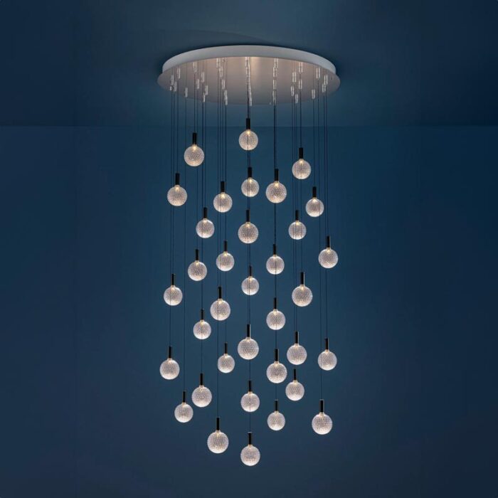 Catellani & Smith Par 18 Chandelier LED Pendelleuchte 35 x 8 cm Kugeln