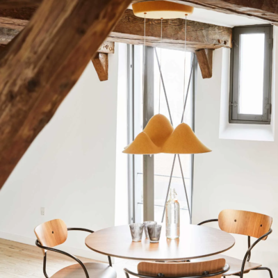 LOOM Design Panorama S Earth Yellow/Grey LED-Pendelleuchte