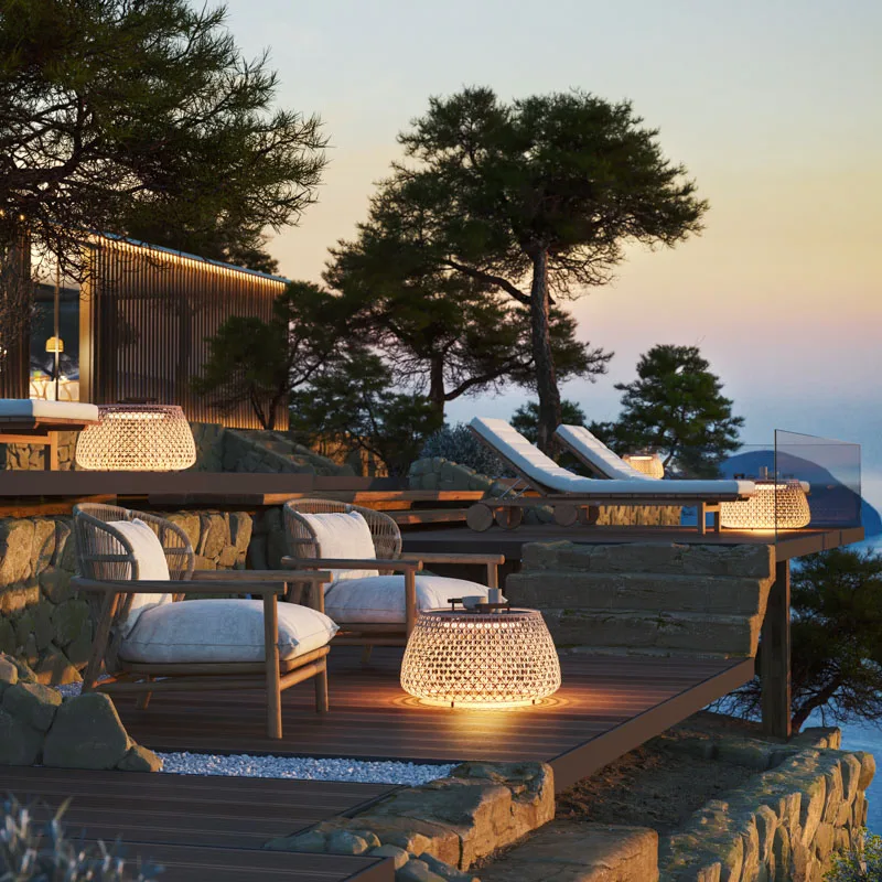 Bover Nans Bag/38/R Outdoor Bodenleuchte mit Akku