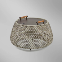Bover Nans Bag/38/R Outdoor Bodenleuchte mit Akku braun