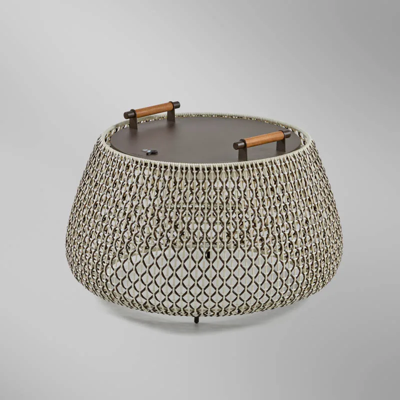 Bover Nans Bag/38/R Outdoor Bodenleuchte mit Akku braun