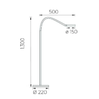 Knapstein TESSA-Flex LED-Stehleuchte – Bild 7