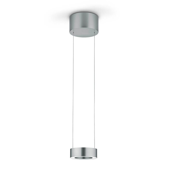 Knapstein ZERA-1 LED-Pendelleuchte einflammig Nickel matt