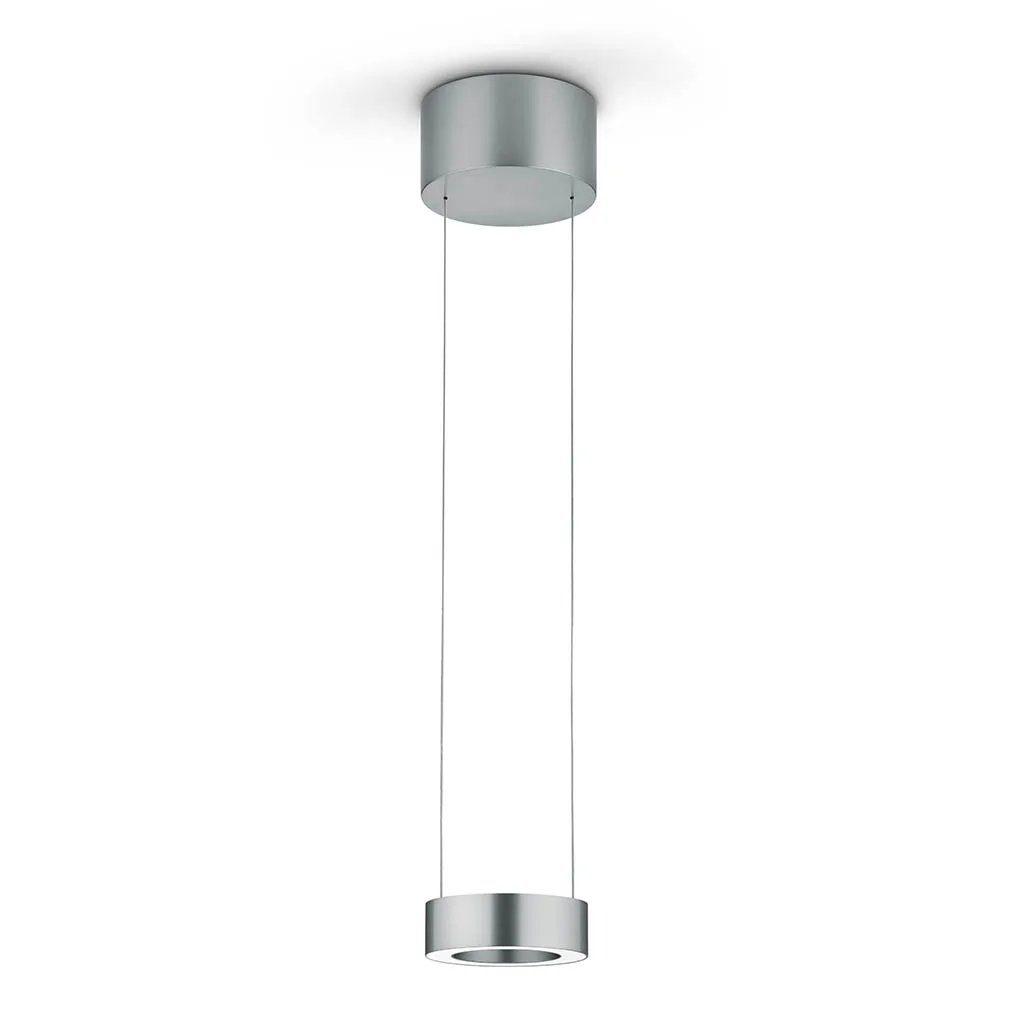 Knapstein ZERA-1 LED-Pendelleuchte einflammig Nickel matt
