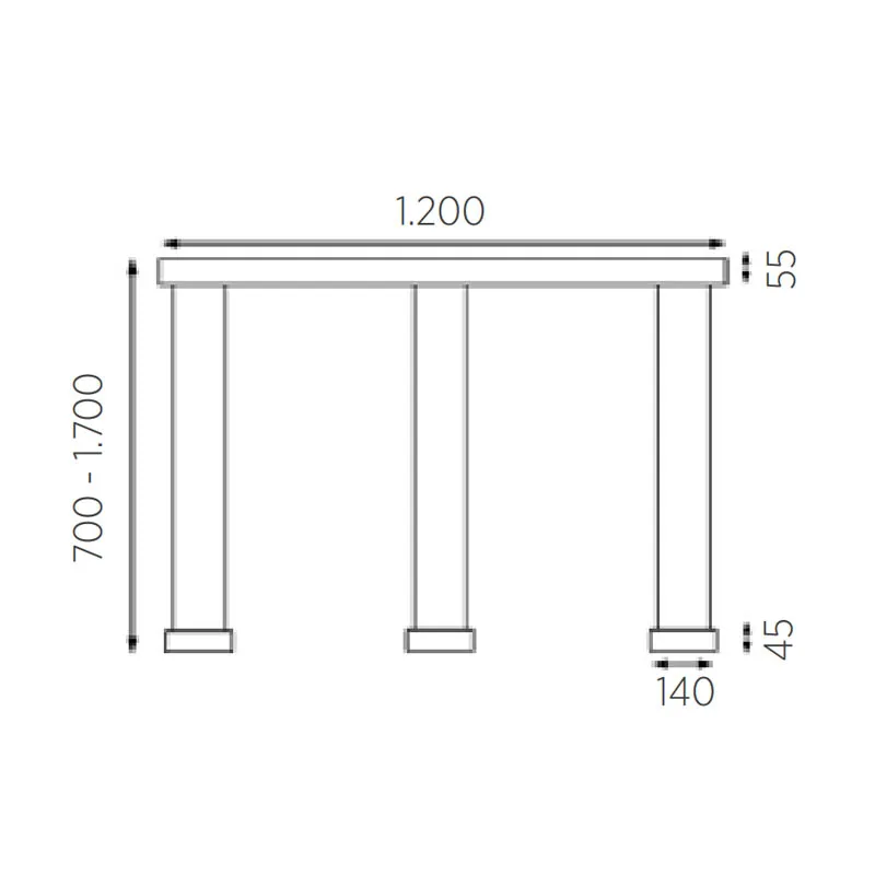 Knapstein ZERA-3 LED-Pendelleuchte dreiflammig – Bild 6