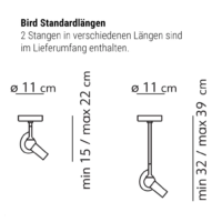 KDLN Bird LED Deckenleuchte – Bild 8