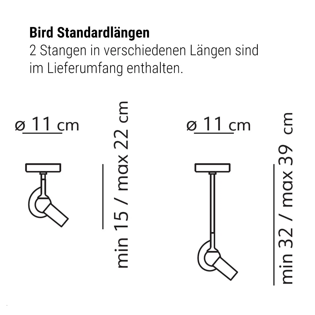 KDLN Bird LED Deckenleuchte – Bild 8