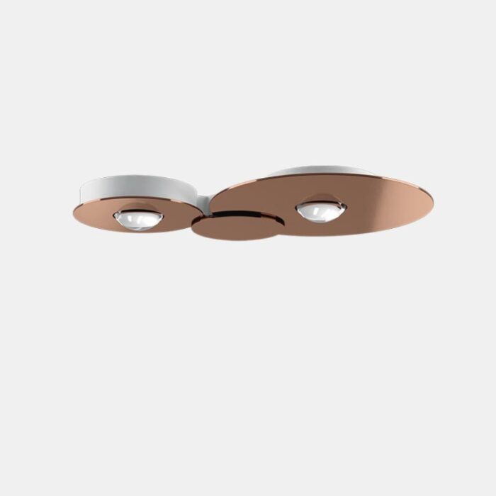 Lodes Bugia Double LED-Deckenleuchte bronze